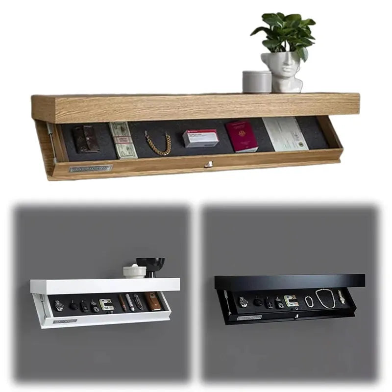 Hidden Shelf with Secret Compartment – Floating Wall Shelf with Magic Flap Design