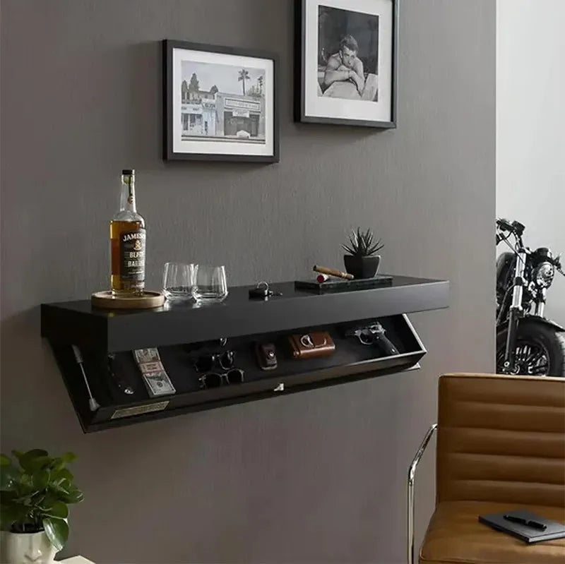 Hidden Shelf with Secret Compartment – Floating Wall Shelf with Magic Flap Design