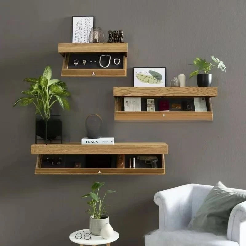 Hidden Shelf with Secret Compartment – Floating Wall Shelf with Magic Flap Design